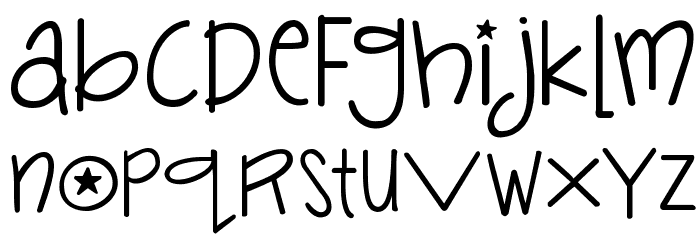 Janda Silly Monkey Font LOWERCASE