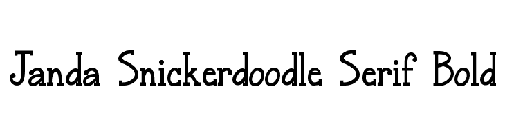 Janda Snickerdoodle Serif Bold  免费字体下载
