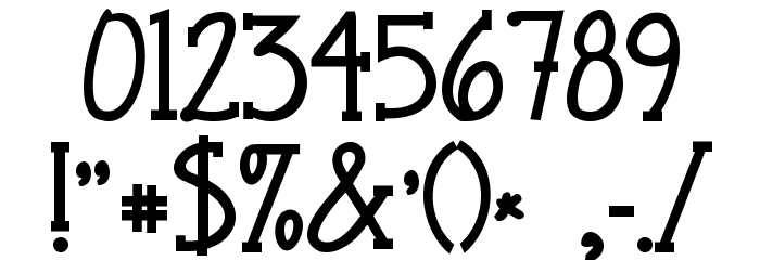 Janda Snickerdoodle Serif Bold Font Alte caractere