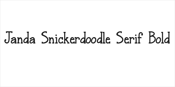 Janda Snickerdoodle Serif Bold Logo