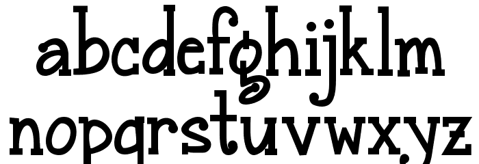 Janda Snickerdoodle Serif Bold Font Litere mici