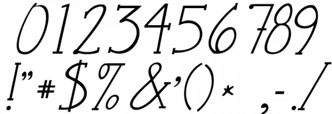 Janda Snickerdoodle Serif Italic Font Alte caractere