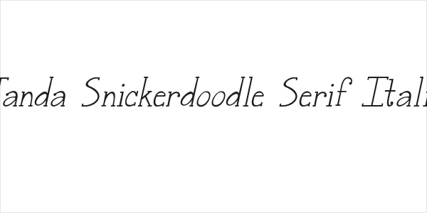 Janda Snickerdoodle Serif Italic Logo