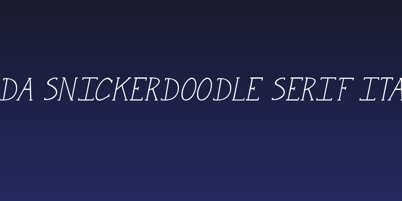 Janda Snickerdoodle Serif Italic Social Header
