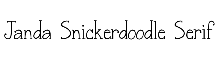 Janda Snickerdoodle Serif Font