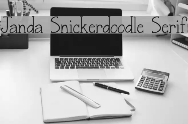 Janda Snickerdoodle Serif Font examples