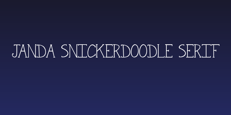 Janda Snickerdoodle Serif Social Header