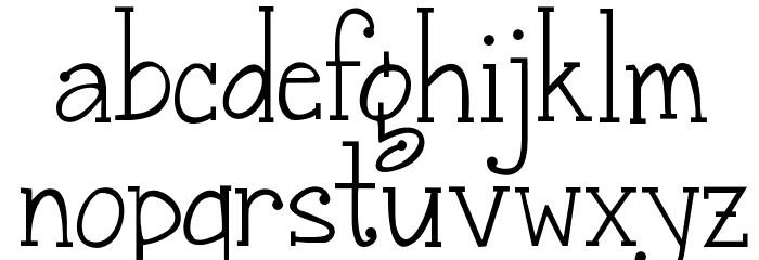 Janda Snickerdoodle Serif Font LOWERCASE