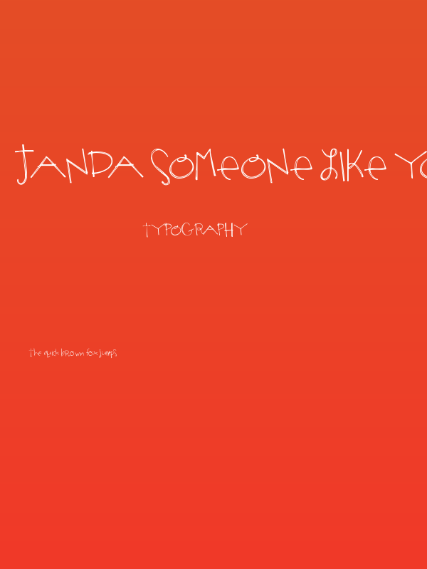 Janda Someone Like You Poster