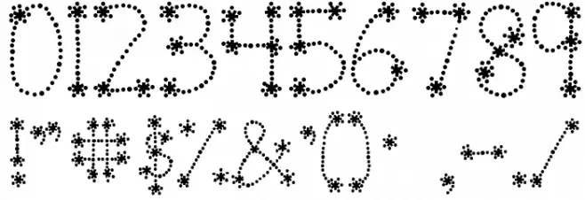 Janda Sparkle and Shine Bold Font OTHER CHARS