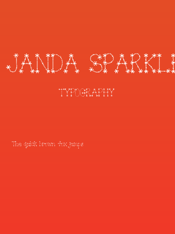 Janda Sparkle and Shine Bold Poster