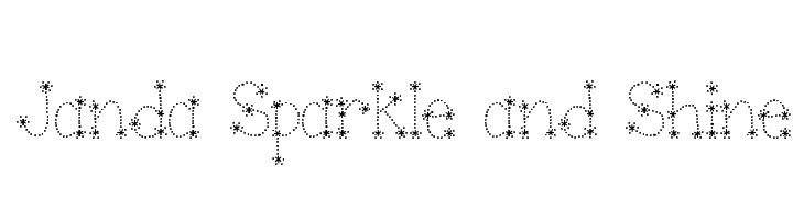 Janda Sparkle and Shine  Frei Schriftart Herunterladen