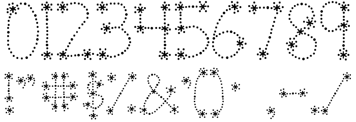 Janda Sparkle and Shine Font OTHER CHARS