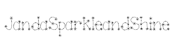 Janda Sparkle and Shine Font