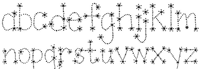 Janda Sparkle and Shine Font LOWERCASE