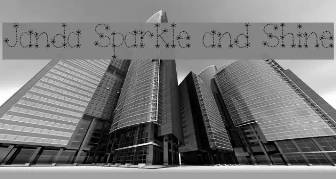 Janda Sparkle and Shine Font examples