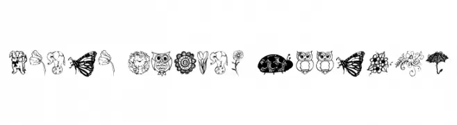 Janda Spring Doodles  Fuentes Gratis Descargar