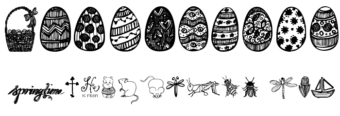 Janda Spring Doodles Font OTHER CHARS