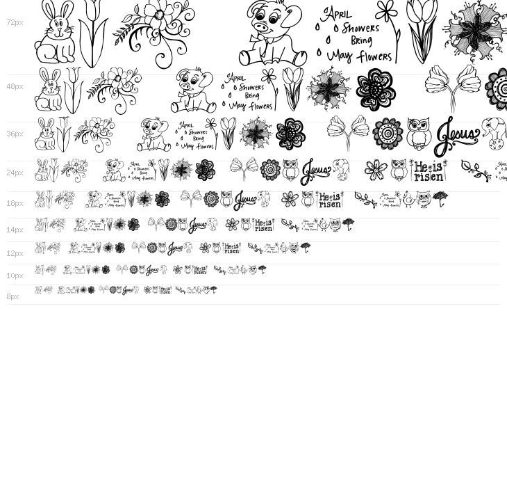 Janda Spring Doodles Waterfall