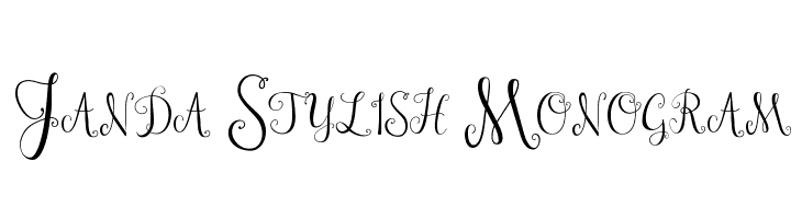 Janda Stylish Monogram Font