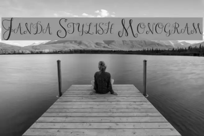 Janda Stylish Monogram Font examples
