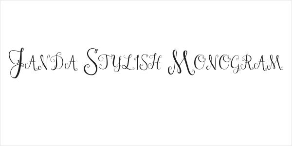 Janda Stylish Monogram Logo