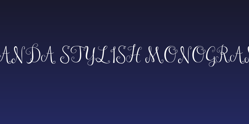 Janda Stylish Monogram Social Header