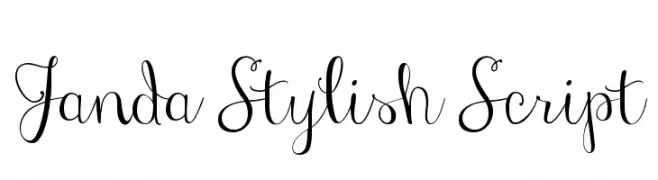 Janda Stylish Script  Fuentes Gratis Descargar