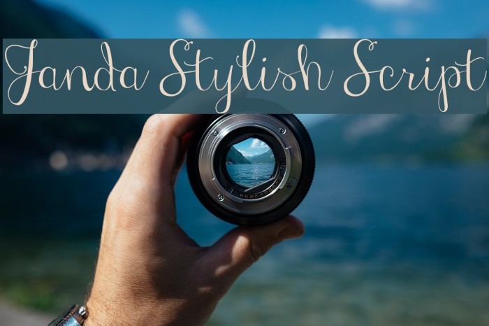 Janda Stylish Script Font examples