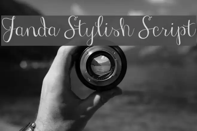 Janda Stylish Script 字体 examples
