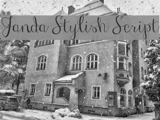 Janda Stylish Script 字体 examples