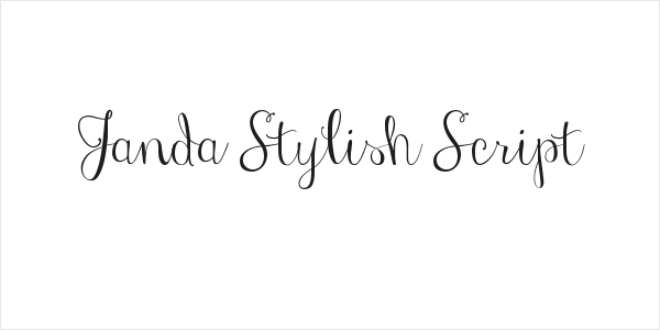 Janda Stylish Script Logo