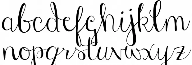 Janda Stylish Script Schriftart Kleinbuchstaben