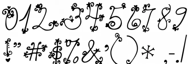 Janda Swirly Twirly Font OTHER CHARS