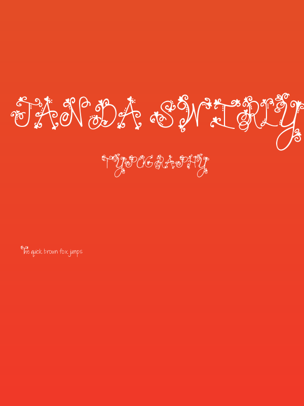 Janda Swirly Twirly Poster