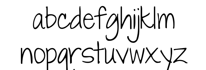 Janda Swirly Twirly Font LOWERCASE