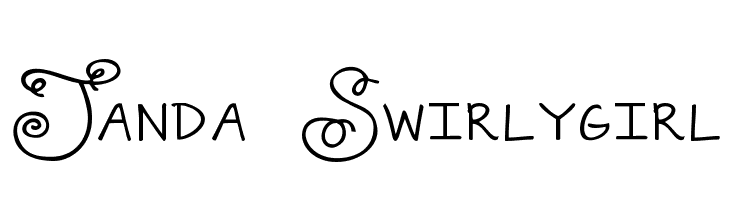 Janda Swirlygirl Font