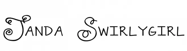 Janda Swirlygirl  Fuentes Gratis Descargar