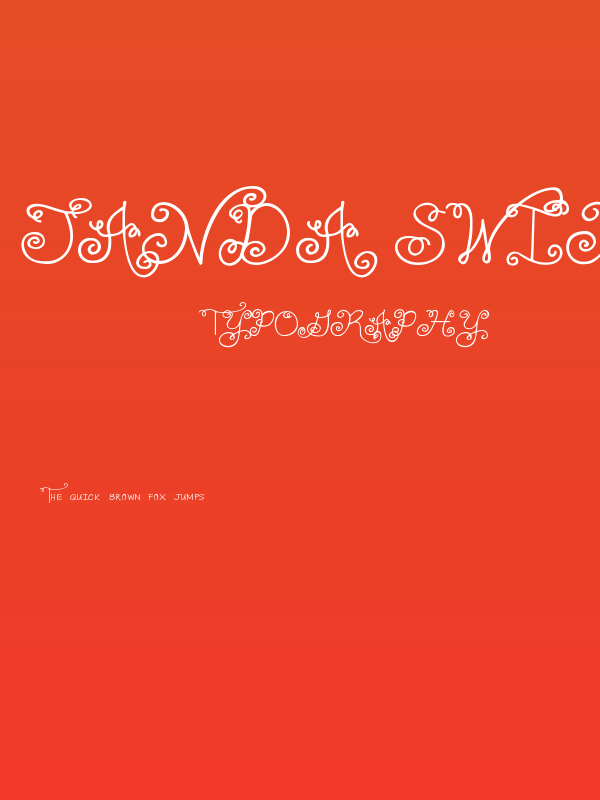 Janda Swirlygirl Poster