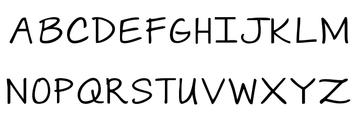 Janda Swirlygirl Font LOWERCASE