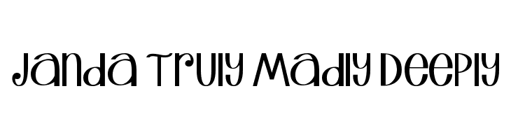 Janda Truly Madly Deeply  Free Fonts Download