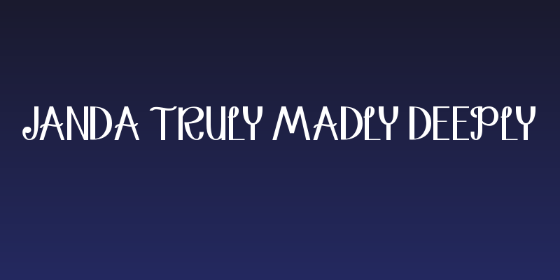 Janda Truly Madly Deeply Social Header