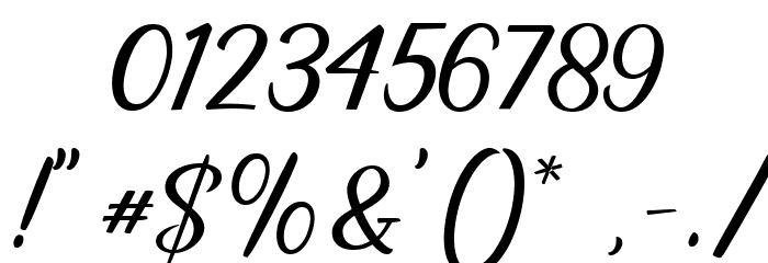 Jandella Regular Font OTHER CHARS