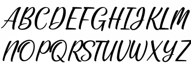Jandella Regular Font Litere mari