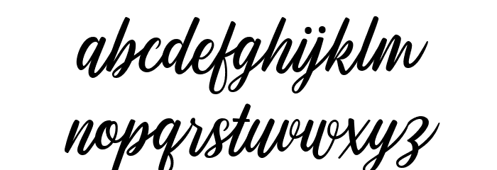 Jandella Regular Font LOWERCASE