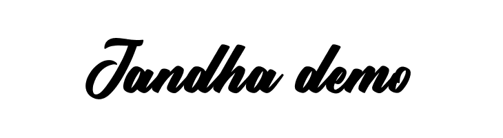 Jandha demo  Frei Schriftart Herunterladen