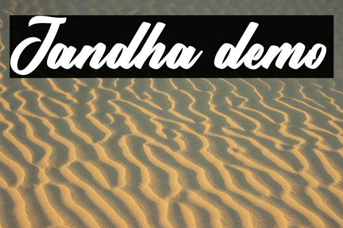Jandha demo Example 1