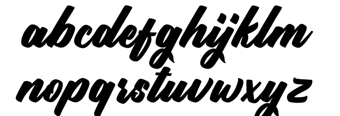 Jandha demo Font LOWERCASE