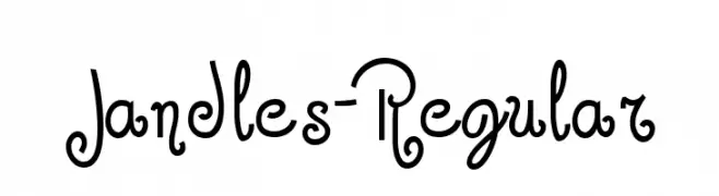 Jandles-Regular  Fuentes Gratis Descargar