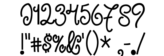 Jandles-Regular Font OTHER CHARS